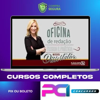 Oficina de Redação e Teoria Texto Dissertativo - Flávia Rita
