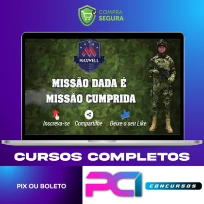 Pré Militar de Português e Inglês - Maxwell