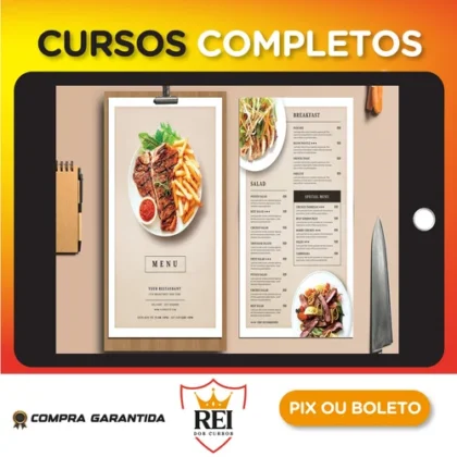 Menu de Comida 4K: Exibição do Restaurante - Envato Elements