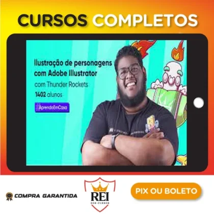 Crehana: Ilustração de Personagens com Illustrator - Thunder Rockets