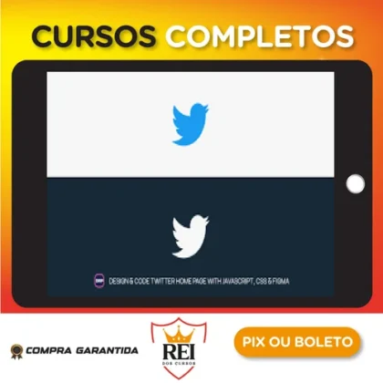 Design and Code Twitter Home Page with JavaScript, CSS & Figma - Hossein Boroji [INGLÊS]