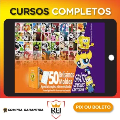 50 Moldes de Bichinhos Decorativos + Brinde - Autor Desconhecido